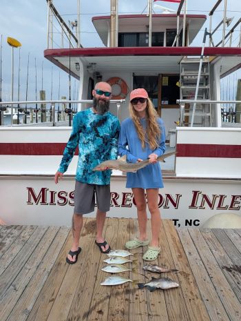 Miss Oregon Inlet II Head Boat Fishing, Captain Ben and Crew Stayed Busy