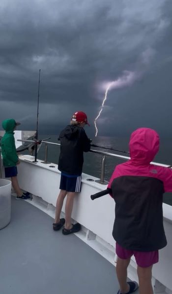Miss Oregon Inlet II Head Boat Fishing, A Little Extra Excitement